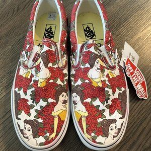 Vans x Disney Princess Beauty and the Beast Belle Classic Slip On Size 10